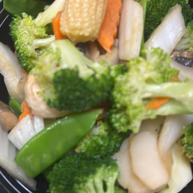 Steamed Mixed Vegetables.