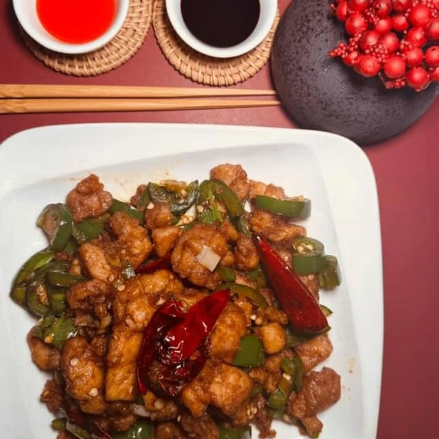 Chicken with Fresh Hot Pepper.