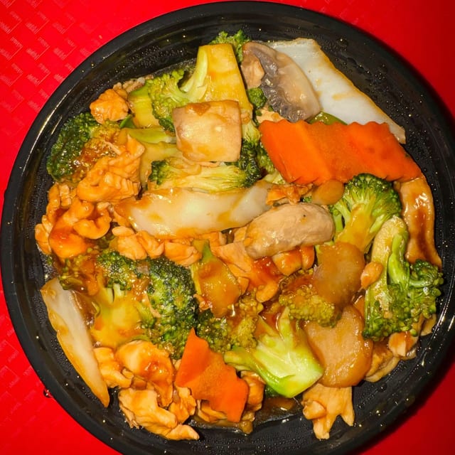 Chicken with Mixed Vegetables.