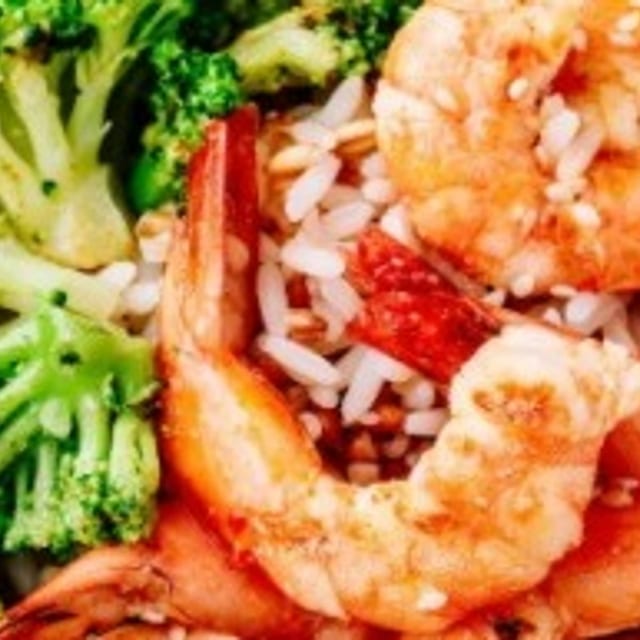 Shrimp with Broccoli.