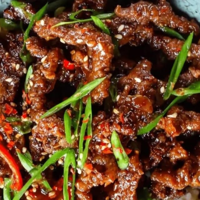 Shredded Beef in Garlic Sauce.