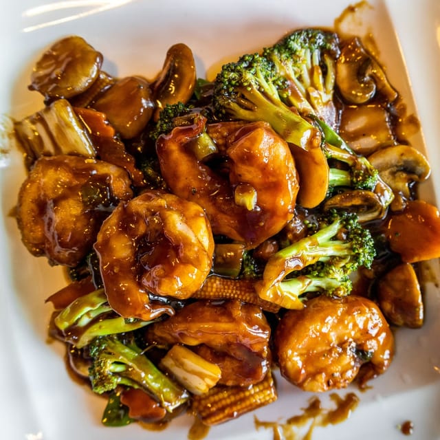 Shrimp Mixed Vegetables.