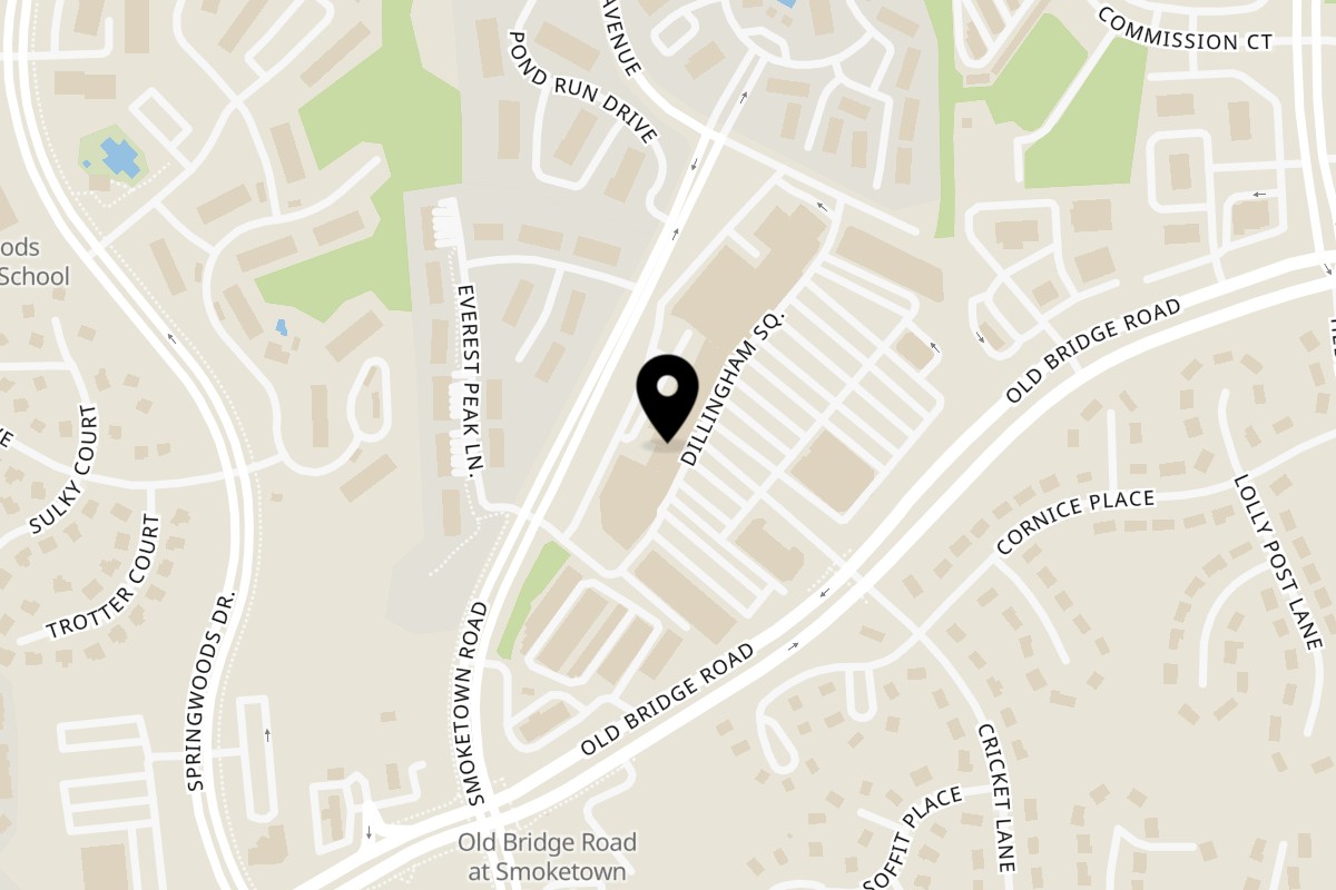 Map showing the location of House of Chou on 12508 Dillingham Square in Woodbridge